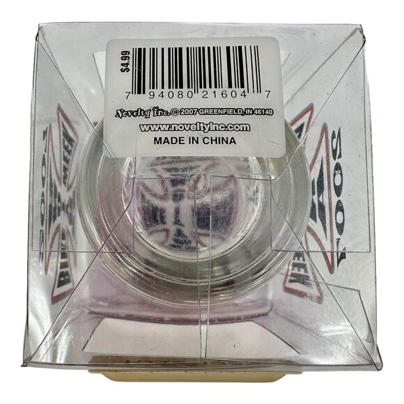 Daytona Beach Bike Week Cross Clear Shot Glass 2007 - Picture 5 of 5